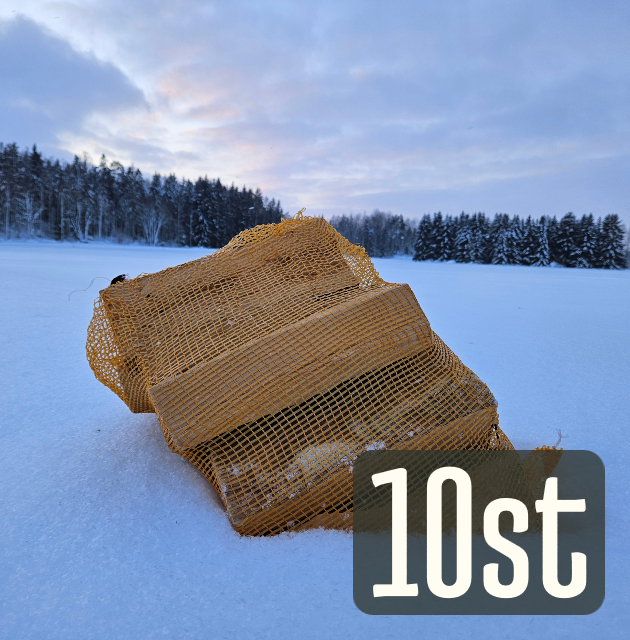 10 Säckar Björkved 134 kr/säck