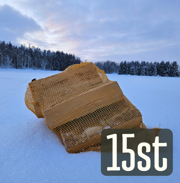 15 Säckar Björkved 129 kr/säck