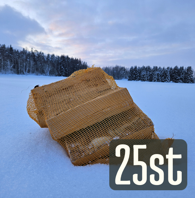 25 Säckar Björkved 119 kr/säck
